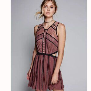 EUC Rare Free People One Lace Open Back Dress - Size Small
